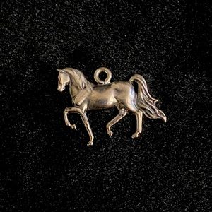 James Avery Retired Fancy Prancing Horse Sterling Silver Charm